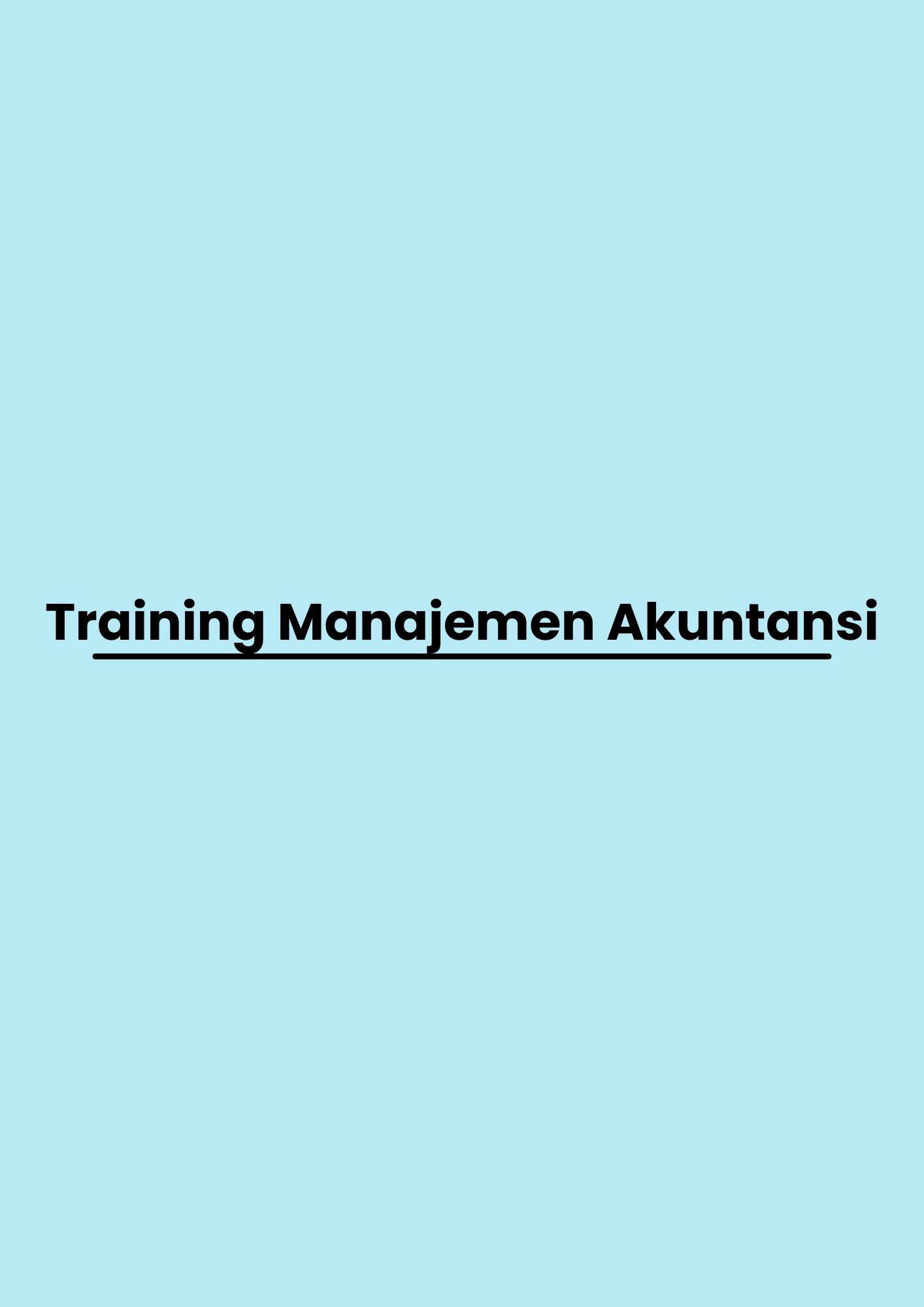 pelatihan Manajemen Akuntansi di bandung