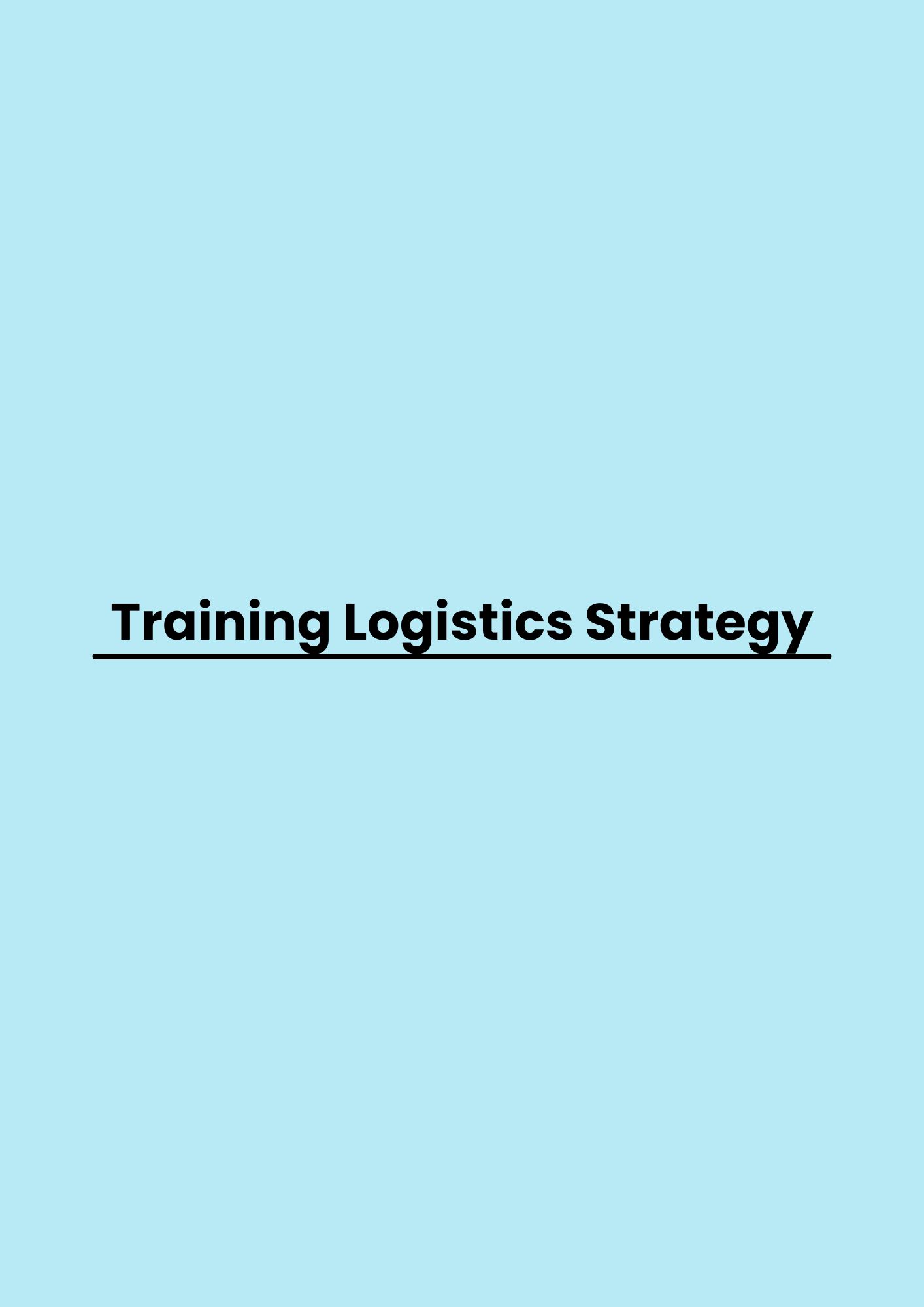 pelatihan Logistics Strategy di bandung