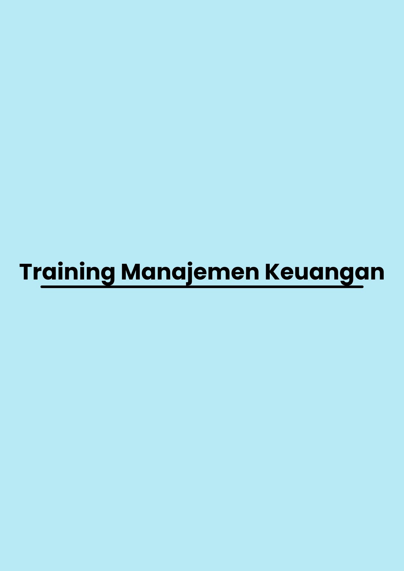 pelatihan Manajemen Keuangan di bandung